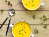 Sweetcorn and roasted yellow pepper soup