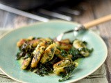 Wild garlic gnocchi with kale
