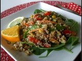 Warm Quinoa and Veggie Salad with Savannah Citrus Vinaigrette....Celebrating 100 years with the Girl Scouts