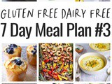 Gluten Free Dairy Free 1 Week Meal Plan #3