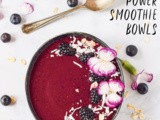 Purple Power Smoothie Bowls from the Nourishing Superfood Bowls Cookbook