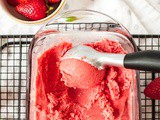 Quick Dairy Free Strawberry Ice Cream (Paleo)