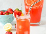 Sparkling Strawberry Lemonade (Low Sugar)