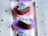 Microwave Eggless Dates Brownie Hearts | microwave baking | brownies in a microwave |microwave eggless bakes