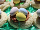 Bird's Nest Thumbprint Cookies / #SpringSweetsWeek
