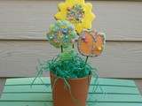 Flower Pot Spring Cookies / #SpringSweetsWeek
