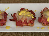 Pastrami on Rye Final Four Appetizer Stack