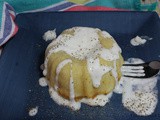 Sausage & Apple Cornbread Bundt Cake w/ a White Gravy Drizzle / #BundtBakers