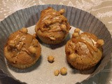 Stuffed Cinnamon Caramel Muffins/#NationalMuffinDay