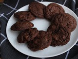 Triple Chocolate Cookies / #DarkRecipes