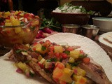 You Just Need a Taco | Grilled Grouper Tacos with Avocado Crema, Pineapple Habanero Pico de gallo & Coconut Cilantro Rice