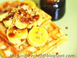 Easy Desserts Back-to-Back: Recipe 1 - Caramelised Bananas with Gula Melaka on Hot Waffles
