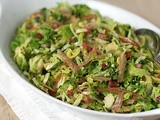 Brussels Sprout Hash with Caramelized Shallots and Pancetta