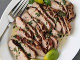 Garlic-Lime Grilled Pork Tenderloin Steaks