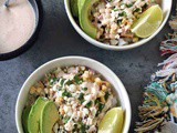 Grilled Street Corn Chicken Bowls