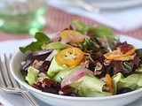 Mixed Salad with Kumquats and Pecans