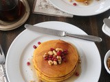 Pumpkin Pancakes with Orange-Infused Maple Syrup