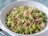 Rice with Edamame and Prosciutto