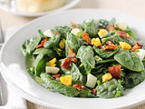 Spinach Salad with Bacon and Egg