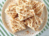 Toasted Coconut Lime Rice Krispie Treats