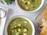 Zucchini Soup with Dill and Greek Yogurt
