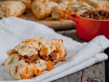 Tv and some Bacon Jam [Chipotle Bacon Jam w Cheddar & Caramelized Onion Scones]