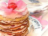 Raspberry and Rose Layer Cake