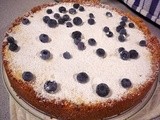 Baked Cheesecke with Blueberries