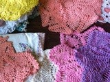 More Vintage Finds, a Rainbow of Doilies