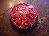 Red Bandanna Cake for Grandpa's Birthday (the easy way)