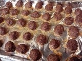 Slow Cooker Meatballs for Spaghetti with Hot Rolls and a Salad