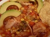 Spicy Mexican Chicken & Corn Soup