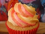 Beautiful Blood Orange Cupcakes