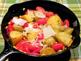 Baby Potatoes With Tomato Corn Sauté