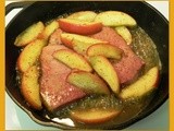 Family Favorites...Country Ham Steak with Glazed Apples