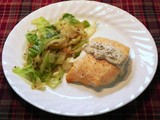Family Favorites...Salmon with Sour Cream-Mustard Topping