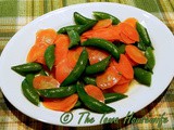 From the Garden...Honey Glazed Pea Pods and Carrots