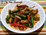 From the Garden...Peanut Pork and Noodle Salad