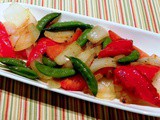 Gingered Pea Pods and Red Pepper
