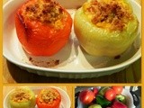 Peppers Stuffed with Corn and Tomatoes