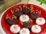 Adorable Rudolph & Snowmen Mini Donuts {Merry Christmas to You!}
