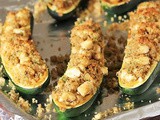 Broiled Zucchini with Feta Crumb Topping
