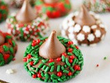 Christmas Chocolate Kiss Cookies