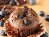 Dark Chocolate Blueberry Muffins