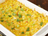 Fiesta Cheddar Corn Casserole