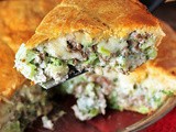 Ground Beef Broccoli Pie with Crescent Roll Crust
