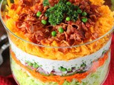 Make-Ahead Layered Salad {For a Crowd}