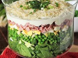 Make-Ahead Layered Spinach Salad {For a Crowd}