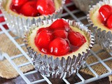 Mini Cherry Cheesecakes