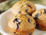 {Mostly} Whole Grain Blueberry Oatmeal Muffins